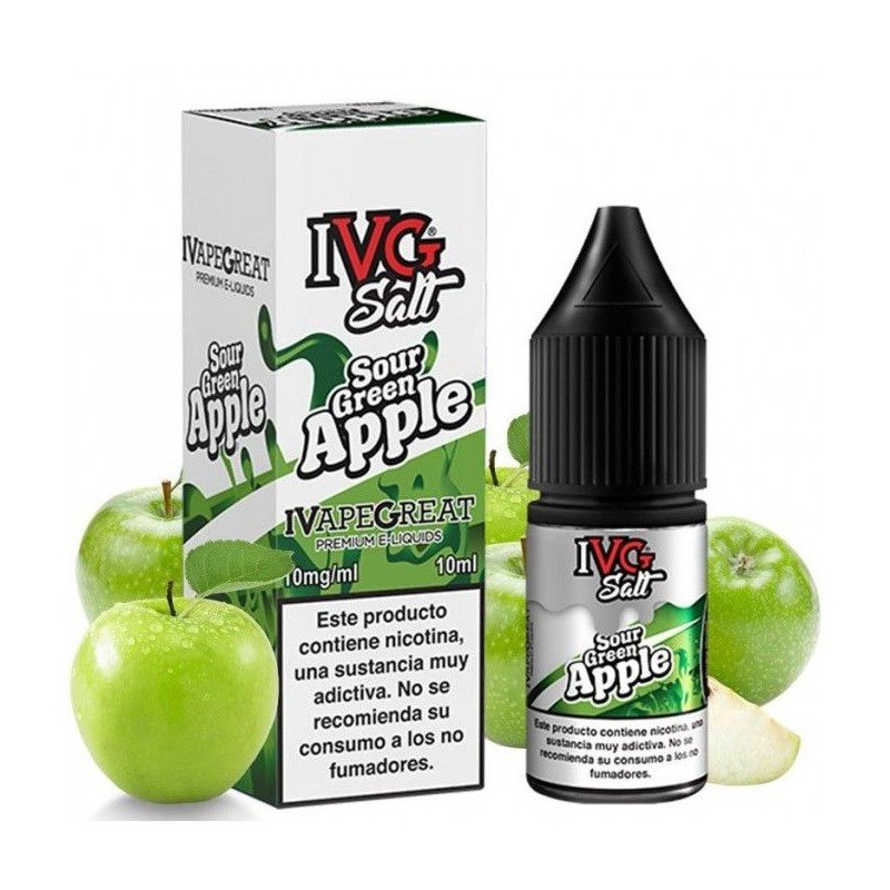 Sour Green Apple 10ml - IVG Salt