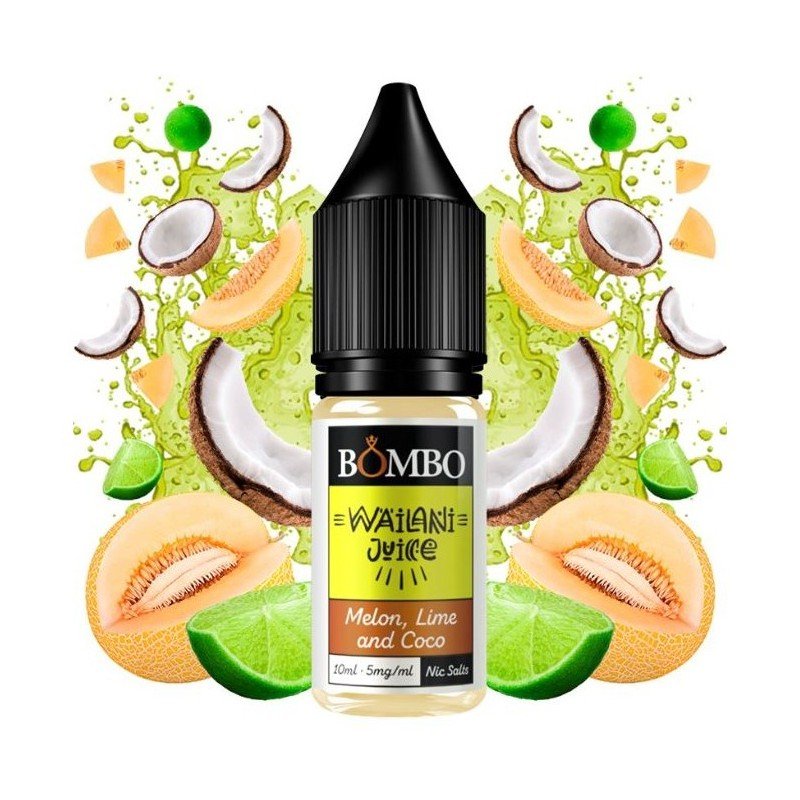 Melon Lime & Coco 10ml - Wailani Juice Nic Salts by Bombo