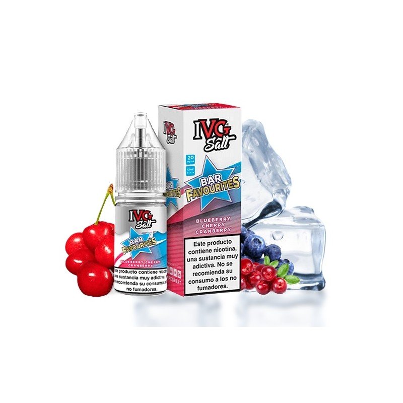 IVG Favourite Bar Salts Blueberry Cherry Cranberry 10ml