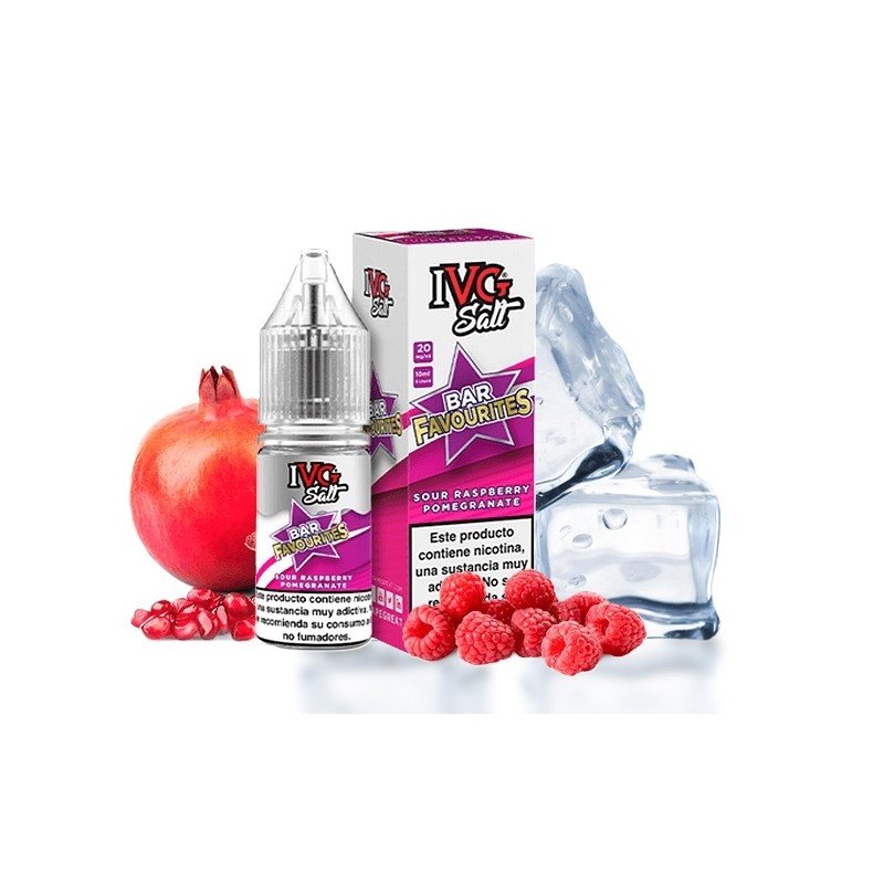 IVG Favourite Bar Salts Sour Raspberry Pomegranate 10ml