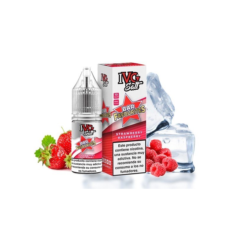 IVG Favourite Bar Salts Strawberry Raspberry 10ml