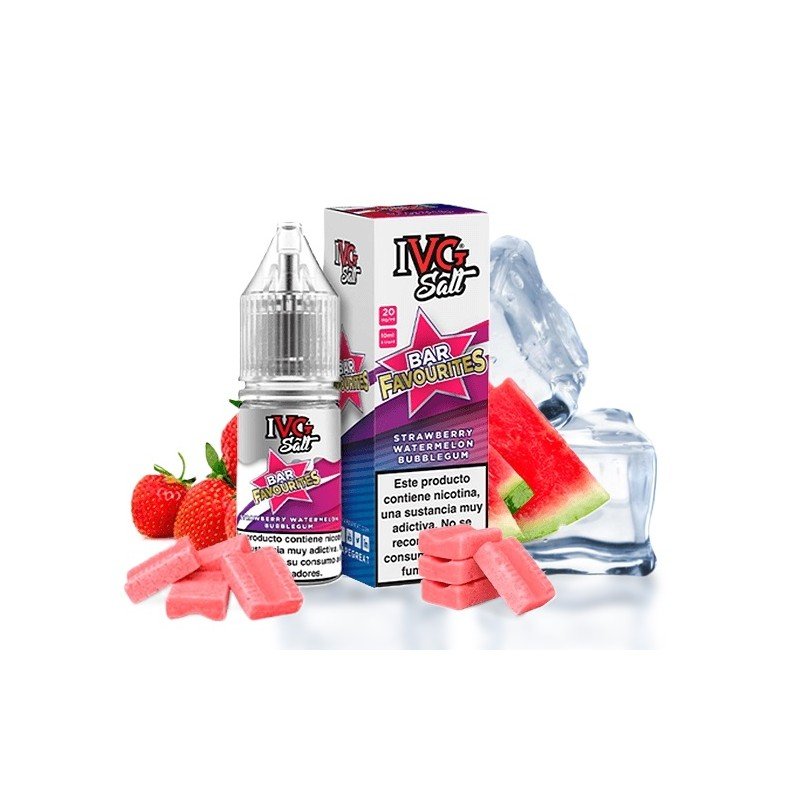 IVG Favourite Bar Salts Strawberry Watermelon Bubblegum 10ml