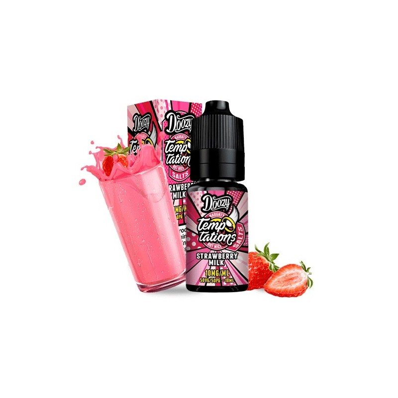 Doozy Temptations Salts Strawberry Milk 10ml