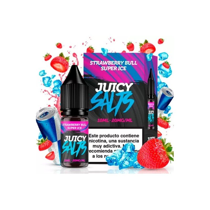 Strawberry Bull Super Ice 10ml - Juicy Salts