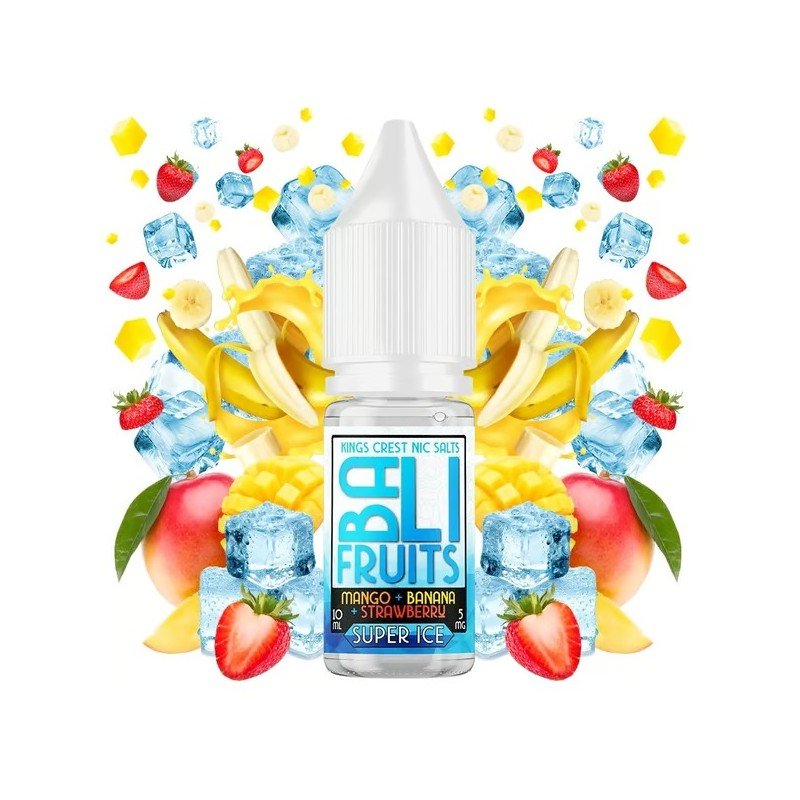 Mango + Banana + Strawberry + Super Ice 10ml - Bali Fruits Salts by Kings Crest