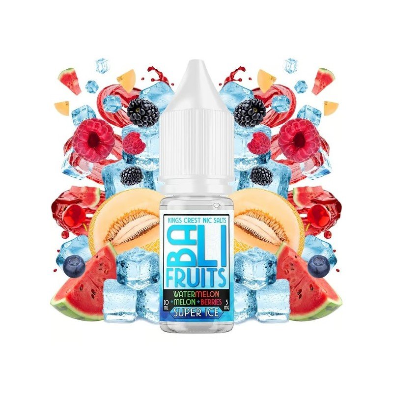 Watermelon + Melon + Berries Super Ice 10ml - Bali Fruits Salts by Kings Crest