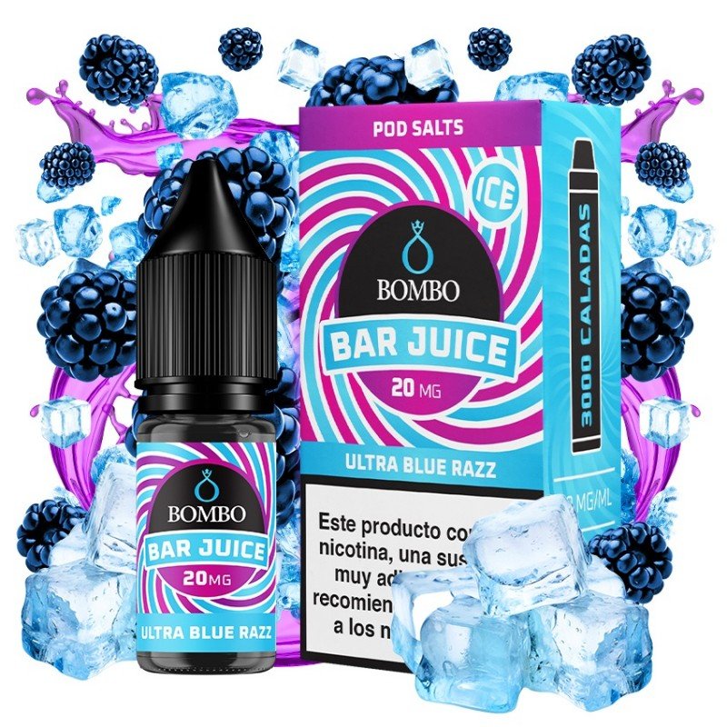 Ultra Blue Razz Ice 10ml - Bar Juice by Bombo