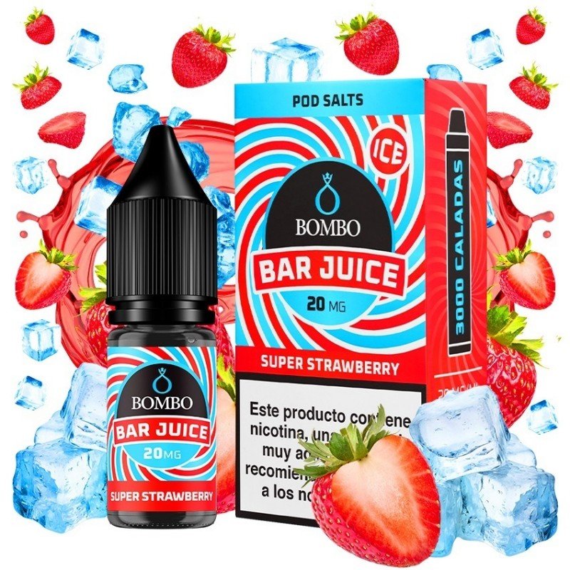 Super Strawberry Ice 10ml - Bar Juice by Bombo