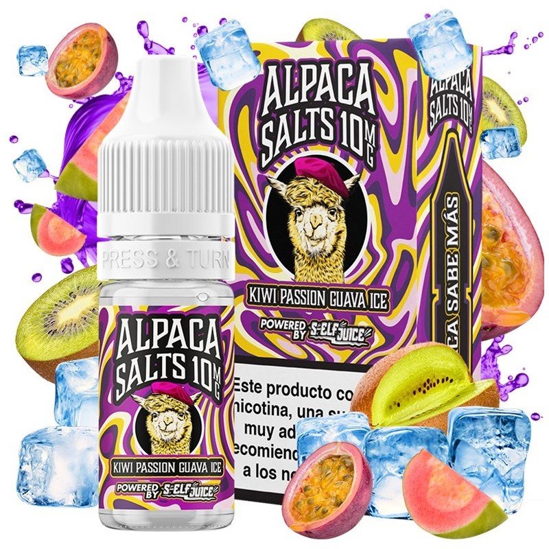 Kiwi Passion Guava Ice 10ml - Alpaca Salts