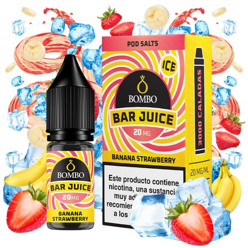 Banana Strawberry Ice 10ml - Bar Juice by Bombo