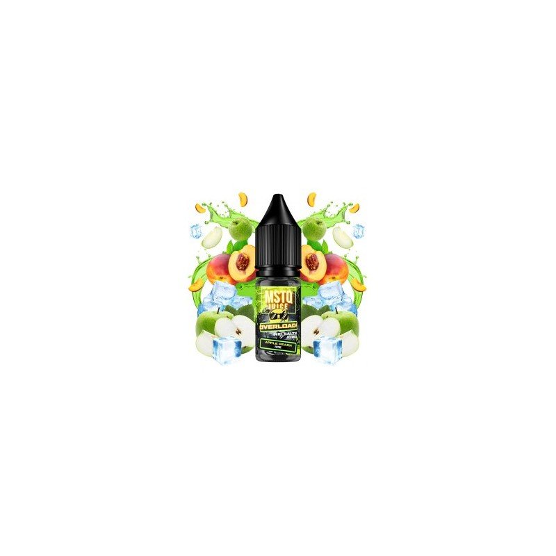 Apple Peach Ice 10ml - MSTQ Juice Overload Nic Sal