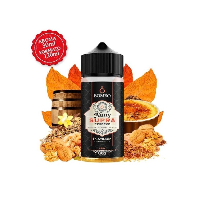 Aroma Nutty Supra Reserve 30ml (Longfill) - Platinum Tobaccos by Bombo