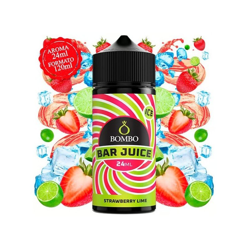 Aroma Strawberry Lime Ice 24ml (Longfill) - Bombo Bar Juice