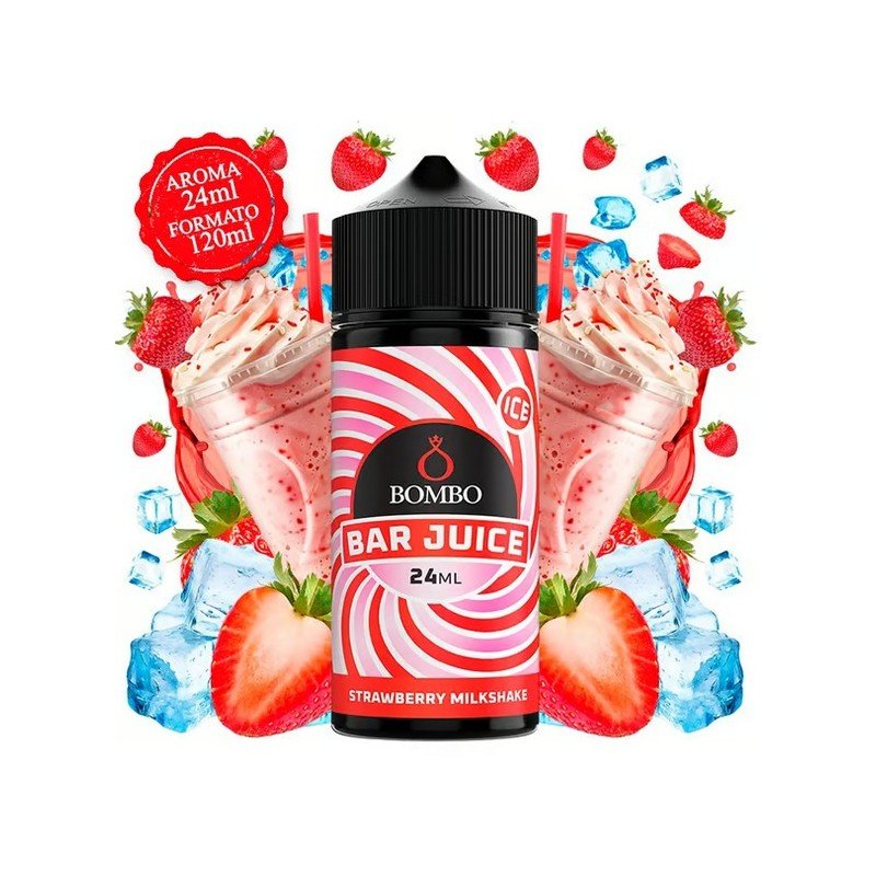 Aroma Strawberry Milkshake Ice 24ml (Longfill) - Bombo Bar Juice