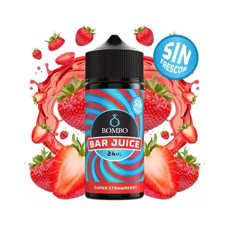 Aroma Super Strawberry Sin Frescor 24ml (Longfill) - Bombo Bar Juice