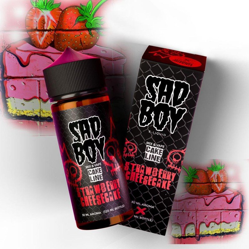 AROMA SADBOY STRAWBERRY CHEESECAKE 30ML LONGFILL