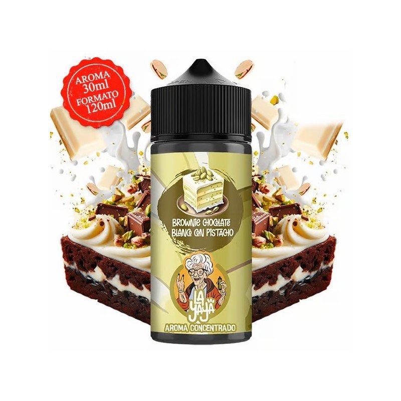 Aroma Brownie Chocolate Blanco con Pistacho 30ml/120 (Longfill) - La Yaya