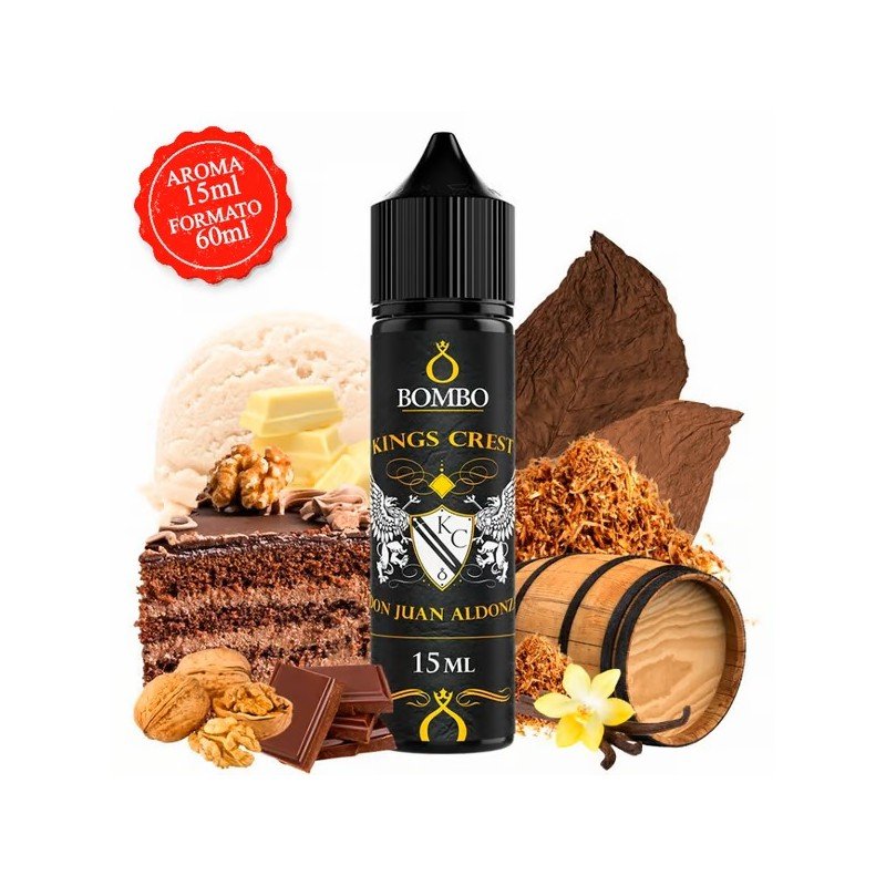 Aroma Don Juan Aldonza 15ml/60 (Longfill) - Kings Crest & Bombo - Tamaño : 15ml en bote de 60ml