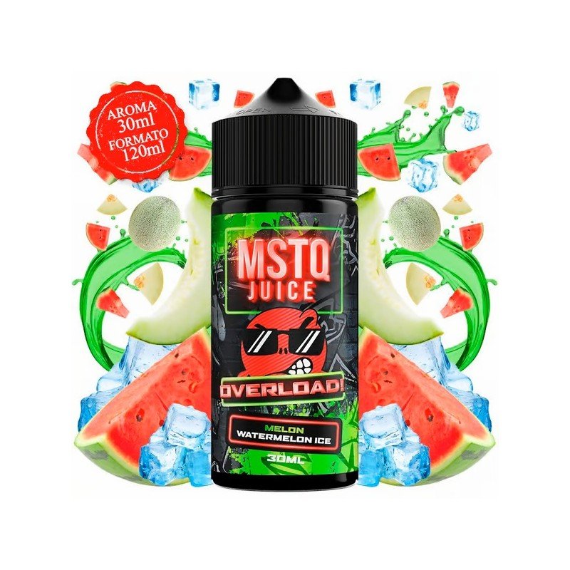 Aroma Melon Watermelon Ice 30ml/120 (Longfill) - MSTQ Juice Overload - Tamaño : 30ml en bote de 120ml