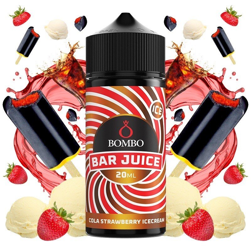 Cola Strawberry Ice Cream 20ml/120 (Longfill) - Bombo Bar Juice