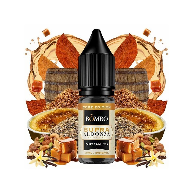 Supra Aldonza Reserve Core Edition 10ml- Platinium Tobaccos Nic Salts by Bombo 
