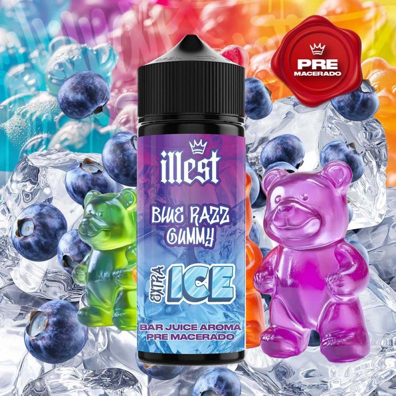 Aroma Illest Blue Razz Gummy Ice Longfill