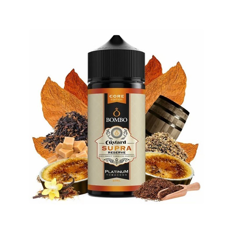 Aroma Custard Supra Reserve Core 20ml/120 (Longfill) - Platinum Tobaccos by Bombo