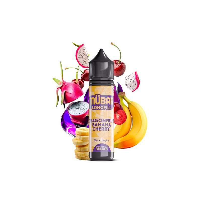 MÜBAR LONGFILL DRAGONFRUIT BANANA CHERRY 9ML/60