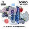 GudBar Glow 80000 – Blueberry Sour Raspberry