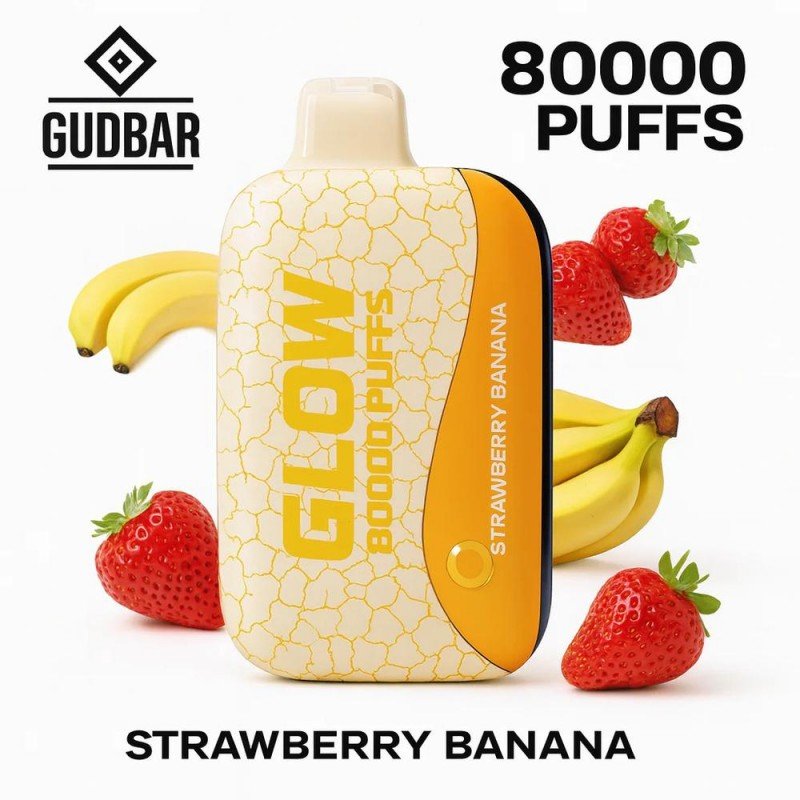 GudBar Glow 80000 – Strawberry Banana