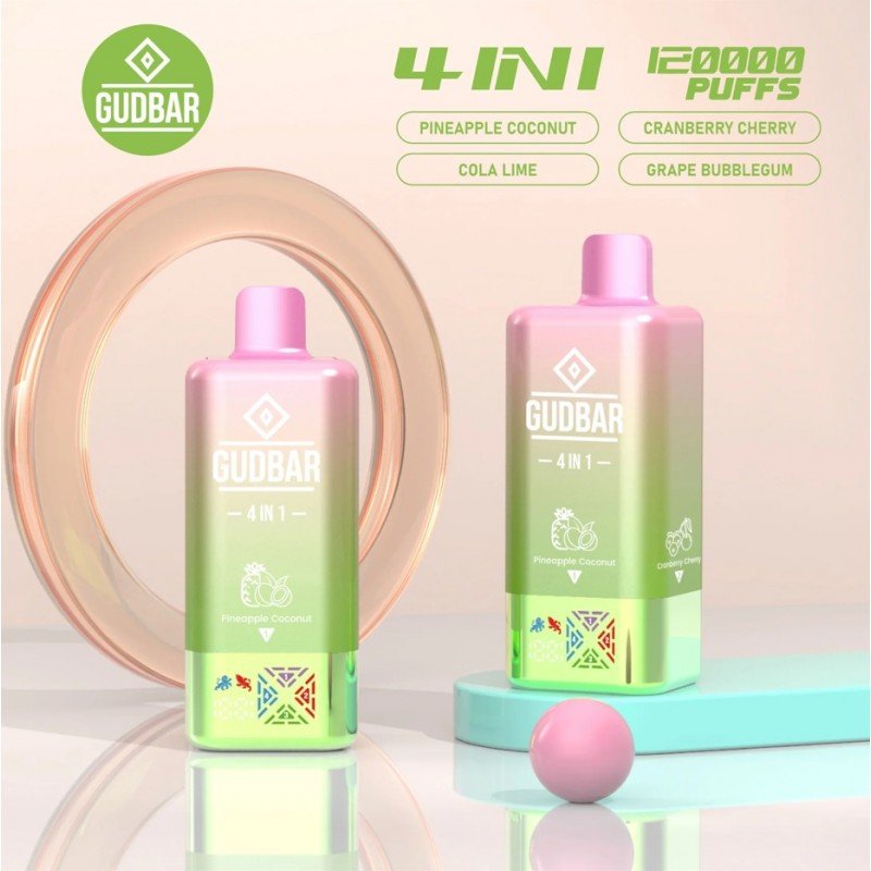 GUDBAR 4 en 1 - Pineapple Coconut - 120.000 Puffs