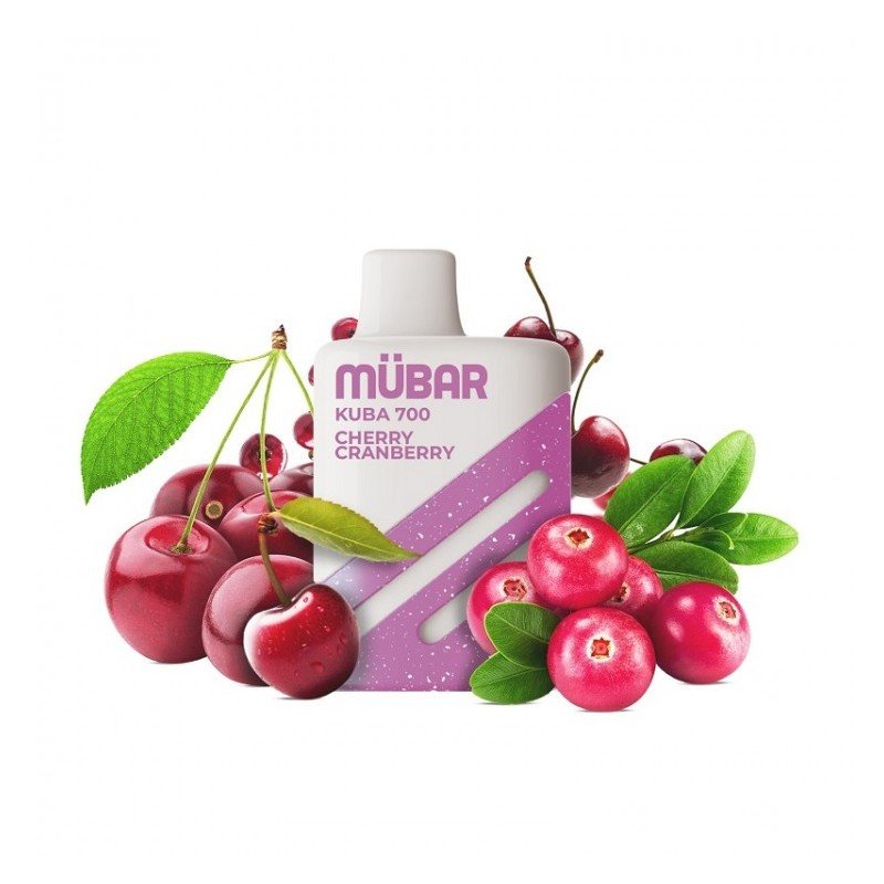 Pod Desechable MUBAR KUBA 700 Cherry Cranberry 2%