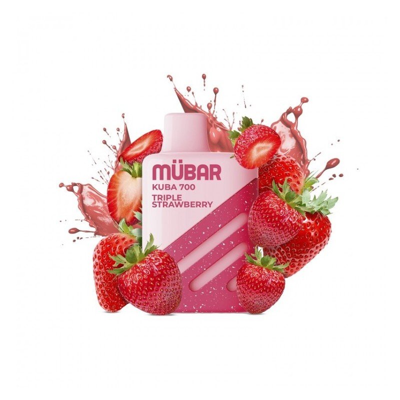 Pod Desechable MUBAR KUBA 700 Triple Strawberry 2%