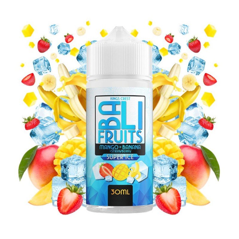 Aroma Mango + Banana + Strawberry Super Ice 30ml/120 (Longfill) - Bali Fruits by Kings Crest